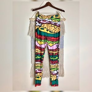 Lazy Oaf Leggings Burger Large